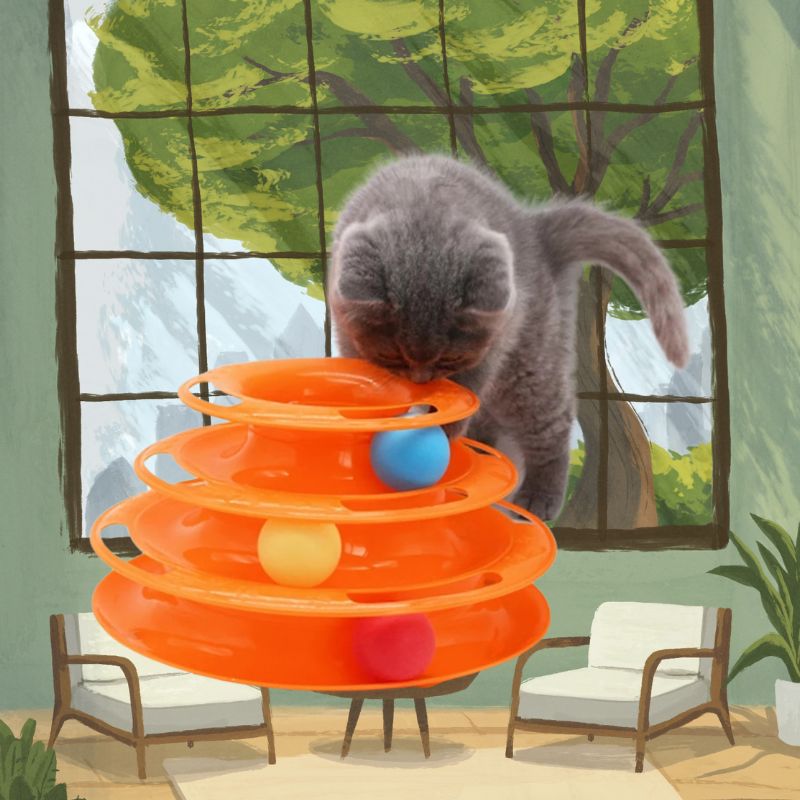 Torre de juegos para gatos TowerBall™